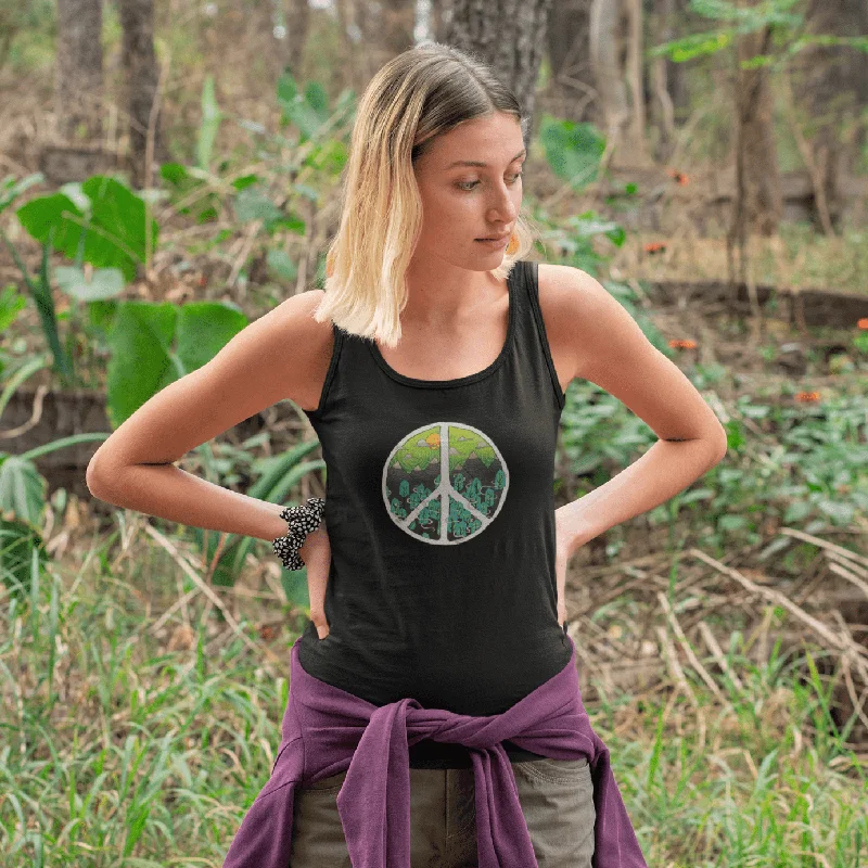 Women's Blouse with Boat CollarNATURAL PEACE : Tank Tops