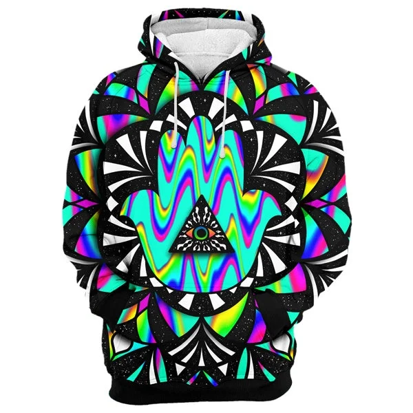 Women's Hooded Sweatshirts with Gradient LiningEye See You Hoodie