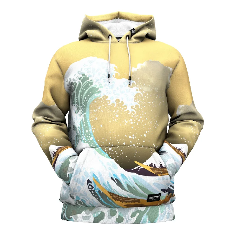 Women's Hooded Sweatshirts with Abstract LiningThe Great Wave Hoodie