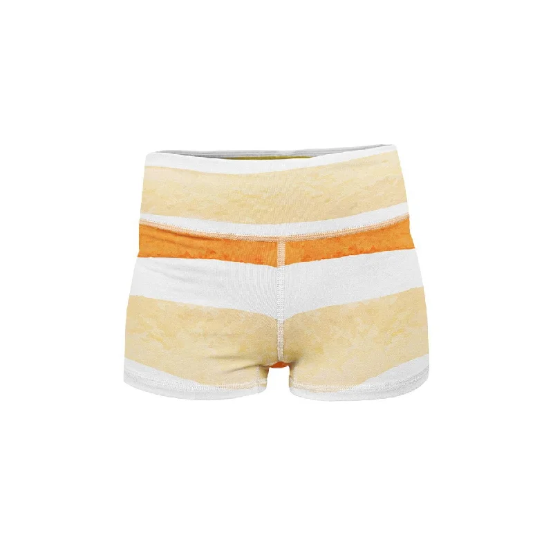 Women's Soft ShortsSunny Stripes Yoga Shorts