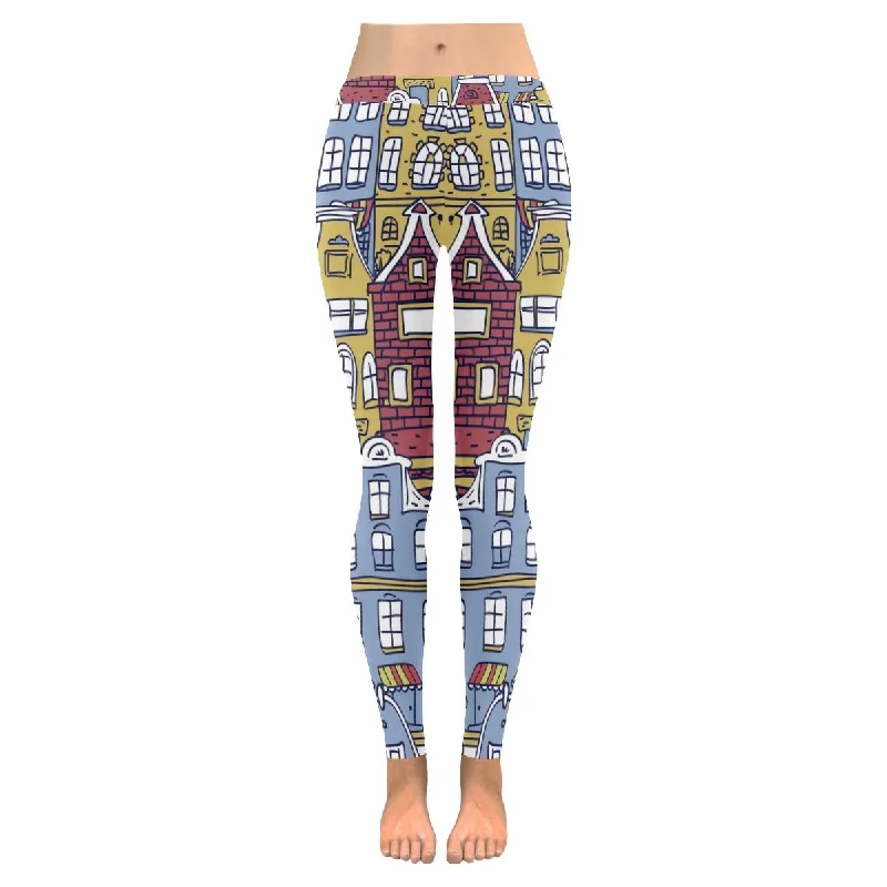 Zenzzle Old Holland houses print graphic Low Rise women yoga legging