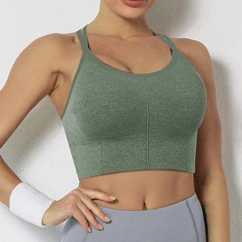 convertible halter bra with underwire supportWomen Sexy Crop Tops Tube Top Female Streetwear Sleeveless Camis Seamless Sports Lingerie Tee Bra Crop Top Bandeau Yoga Bras