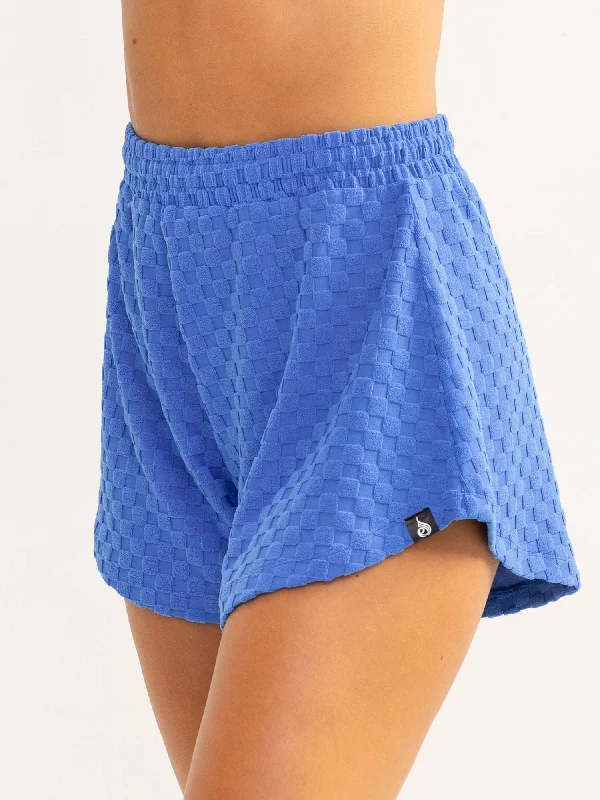 Women's Beach ShortsTerry Towelling Shorts - Cobalt Blue