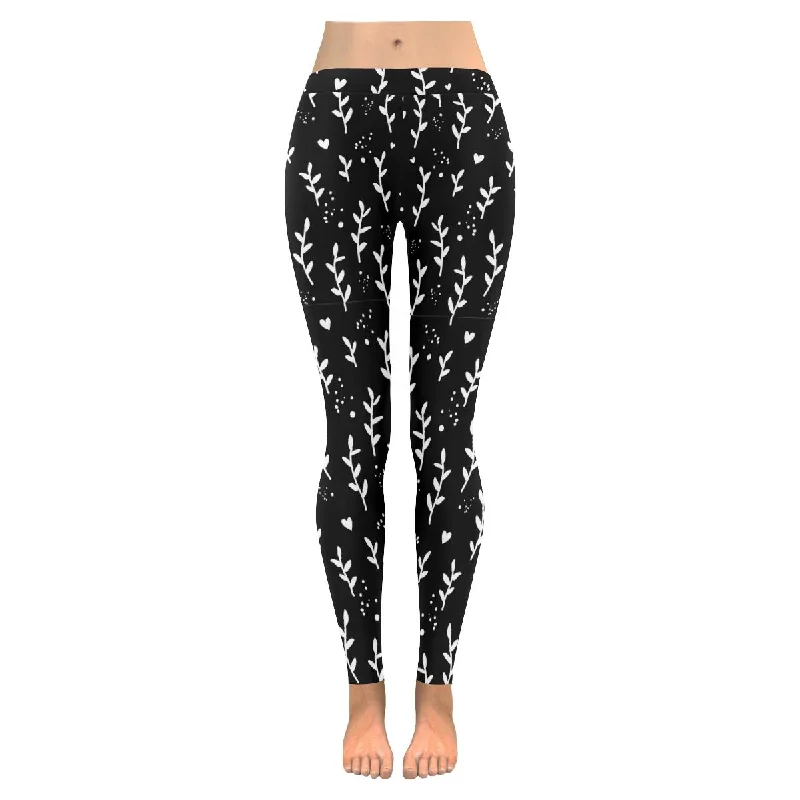 Graphic Floral pattern print Low Rise Ladies yoga running Leggings for women