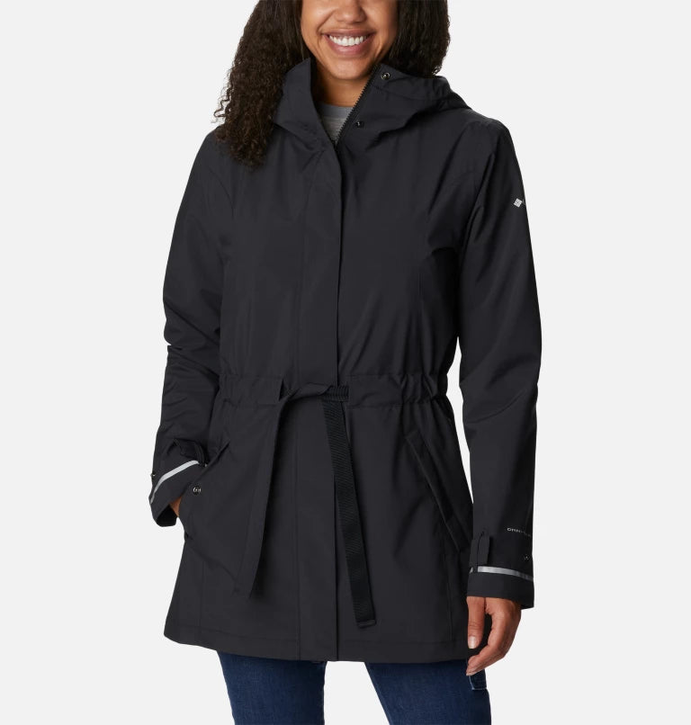 Women's Coats with Fur Trimmed CollarColumbia Womens Here and There II Waterproof Trench Jacket