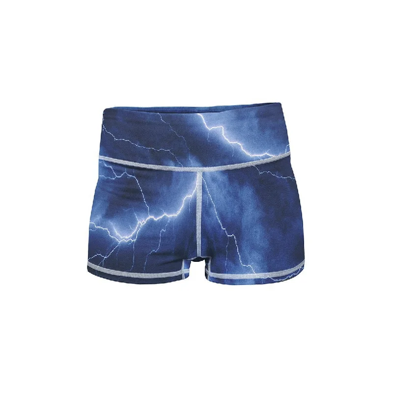 Women's Pajama ShortsElectric Storm Yoga Shorts