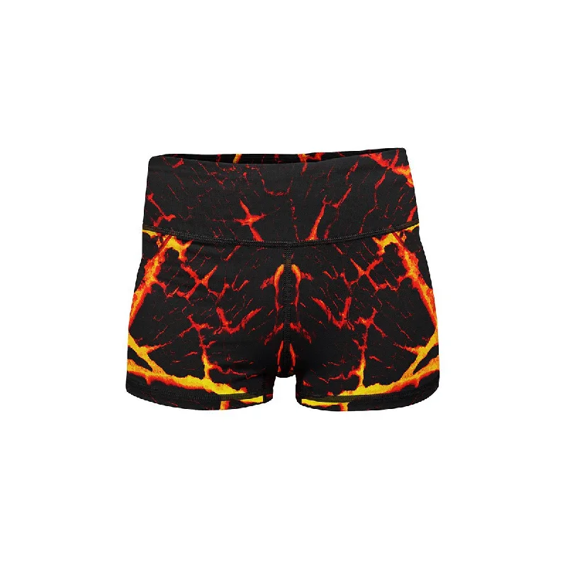 Women's Low-Rise ShortsHot Lava Yoga Shorts