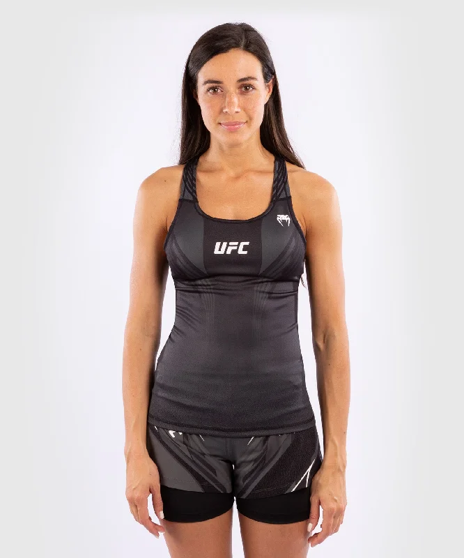 Women's Blouse with Mandarin CollarUFC Venum Authentic Fight Night Women's fitted Tank with shelf Bra - Black