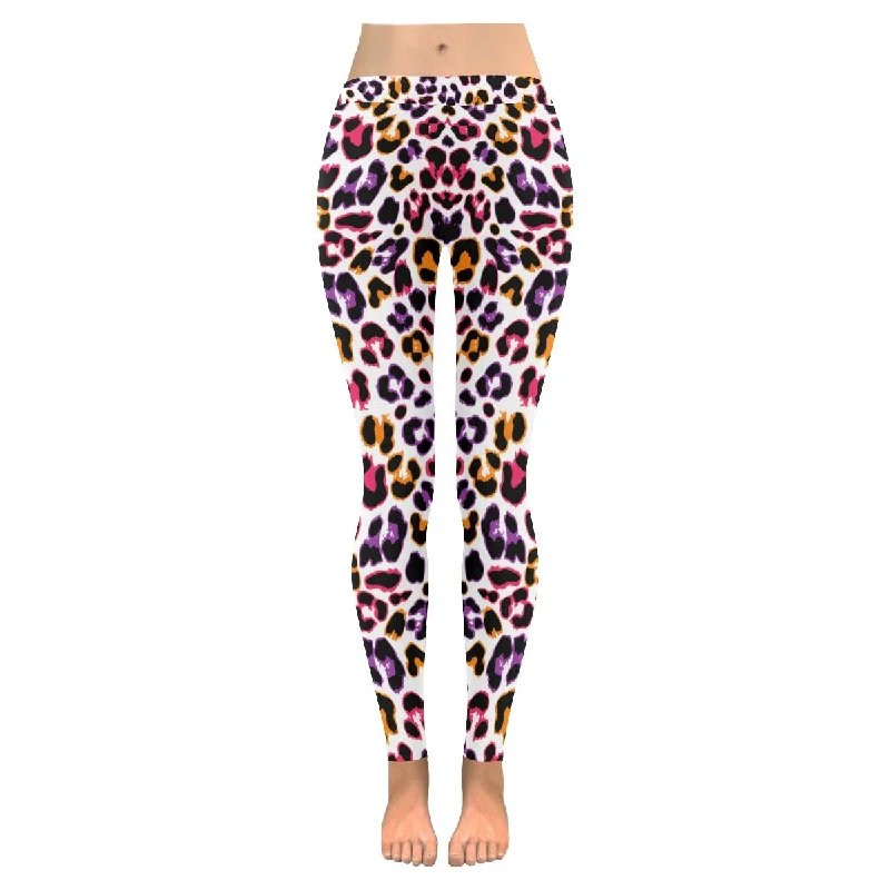 Zenzzle Colorful leopard print Low Rise yoga Leggings for women