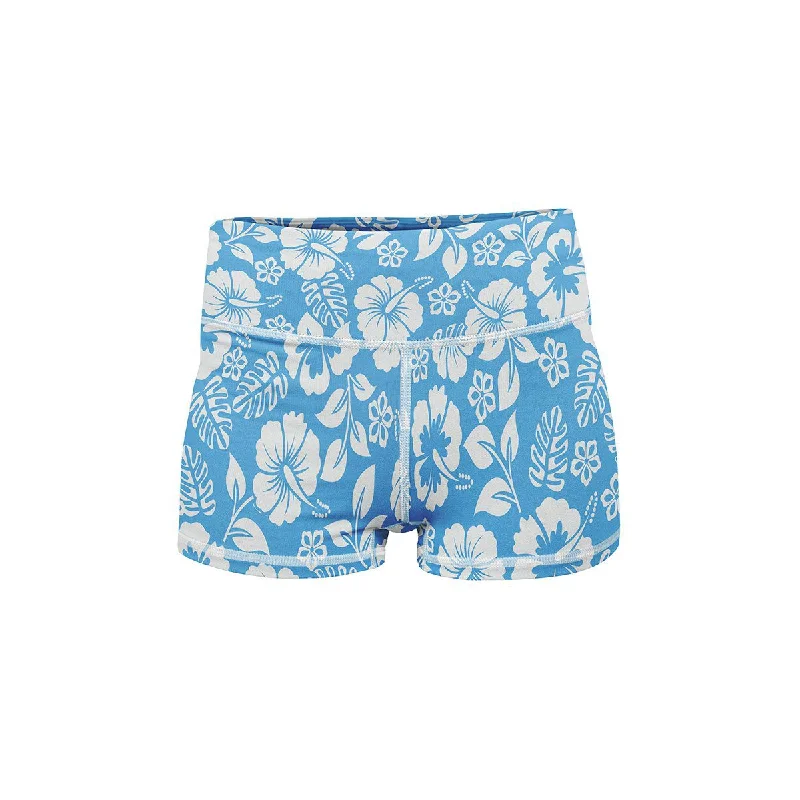 Women's Beach ShortsBlue Bloom Yoga Shorts