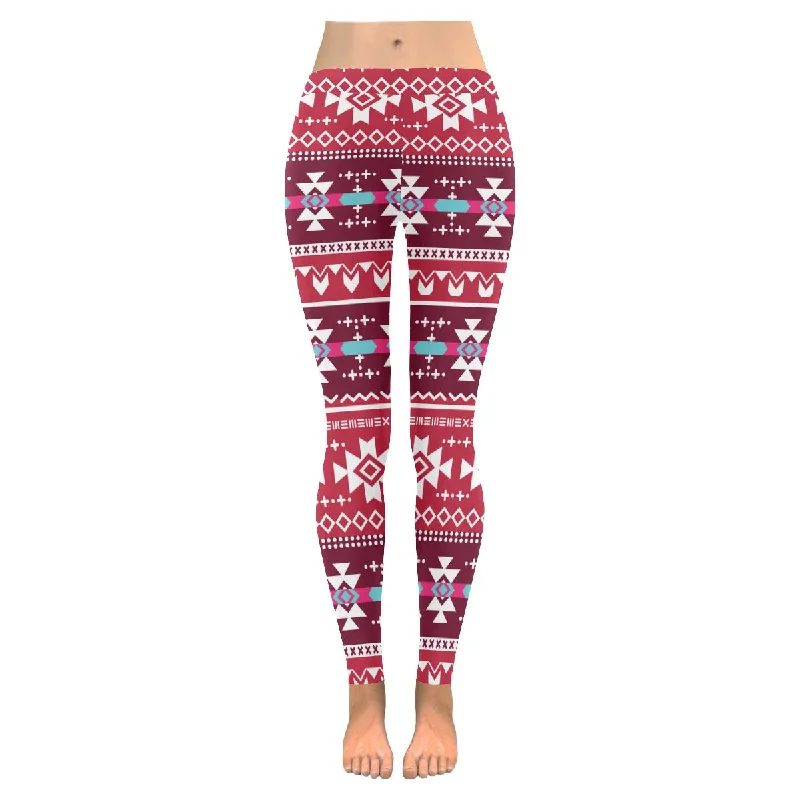 Zenzzle Tribal aztec vector graphic Low Rise Ladies yoga running Leggings