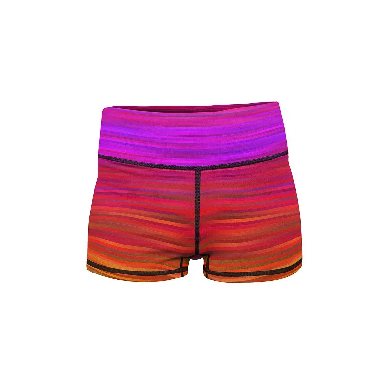 Women's Board ShortsKinetic Rainbow Yoga Shorts