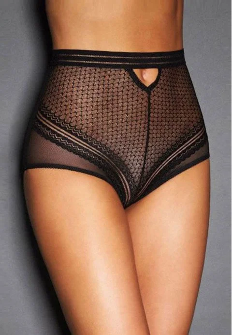 plus-size high-waisted panties with a full-coverage designLace High Waist Panty