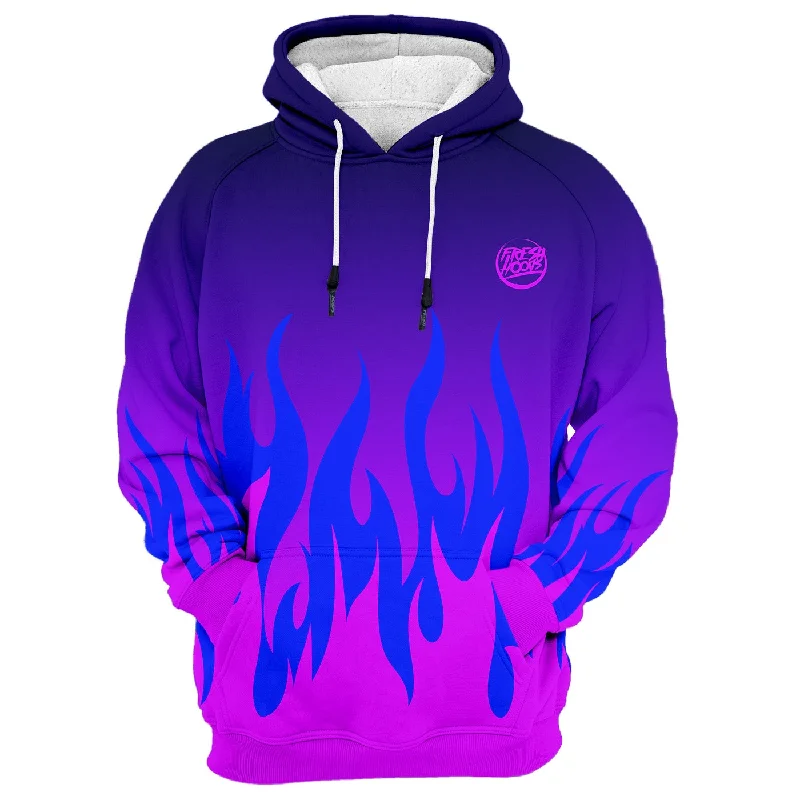 Women's Hooded Zip-Up SweatshirtsBurn In Colors Hoodie