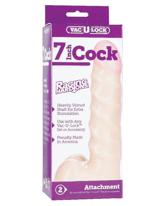 plus-size sticky bra for dressesVac-u-lock 7" Raging Hard On Realistic Cock - White