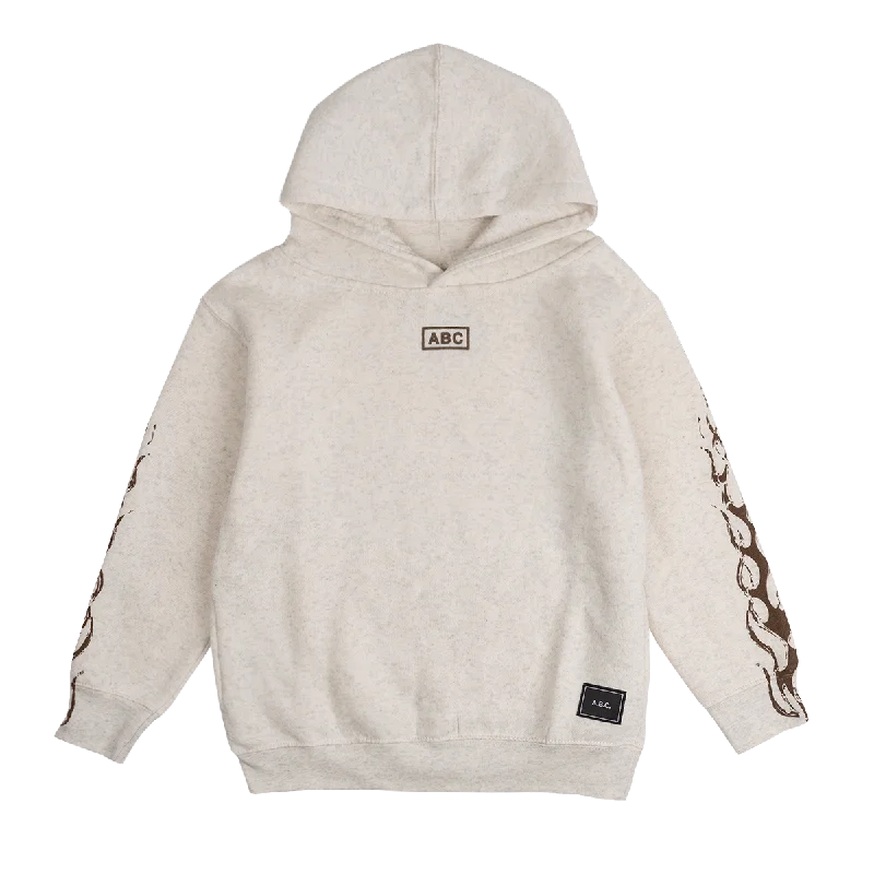 Women's Hooded Sweatshirts with Heavyweight FabricABC NATURE HOODIE (CREAM)