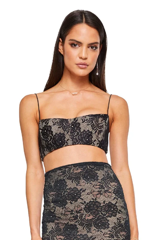 Women's RompersNookie Heaven Crop - Black