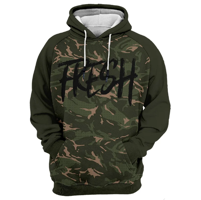 Women's Hooded Sweatshirts with Terry Cloth LiningFresh Camo Hoodie