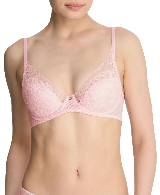 convertible bra with silicone strips for supportFlora Lace Plunge T-Shirt Bra