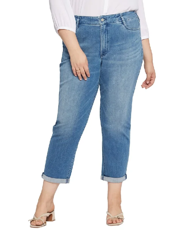 Women's Jodhpurs with Cropped LengthNYDJ Plus Girlfriend Stunning Relaxed Jean