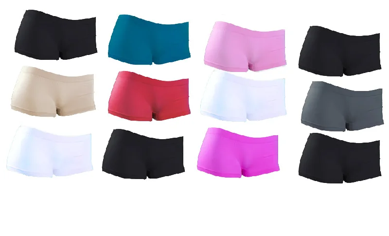 women's underwear with built-in shapewear3pk Smooth Slinky Boyshorts - Assorted