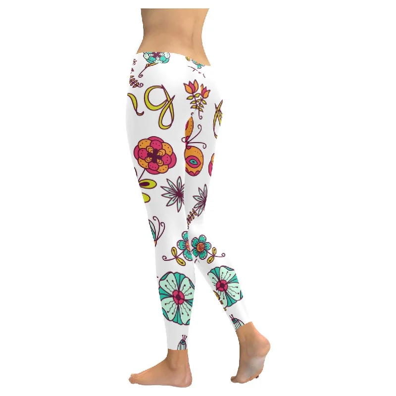 Zenzzle spring flowers print Women yoga running Leggings