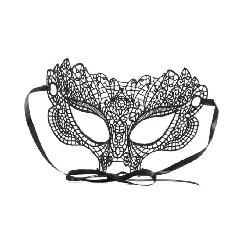 women's pajamas for yoga and meditationPrincess Black Lace Mask Black