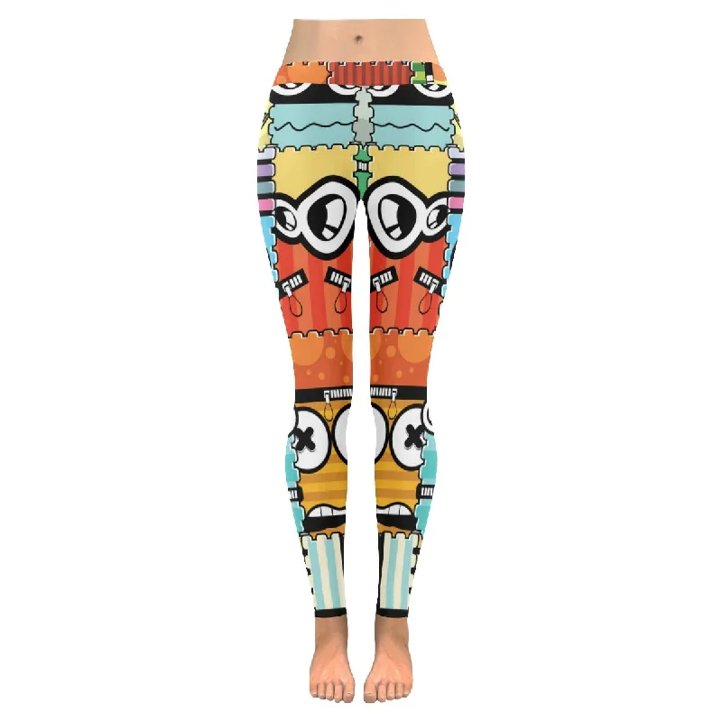 Zenzzle cute Monsters pattern print graphic womens yoga leggings