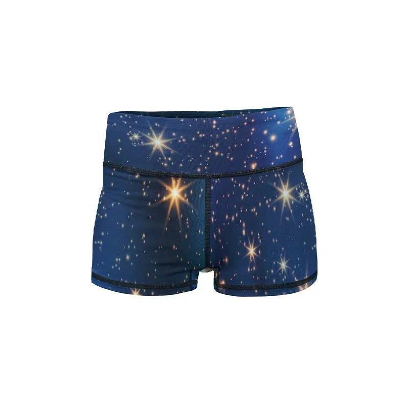 Women's Silk ShortsMagic Sky Yoga Shorts