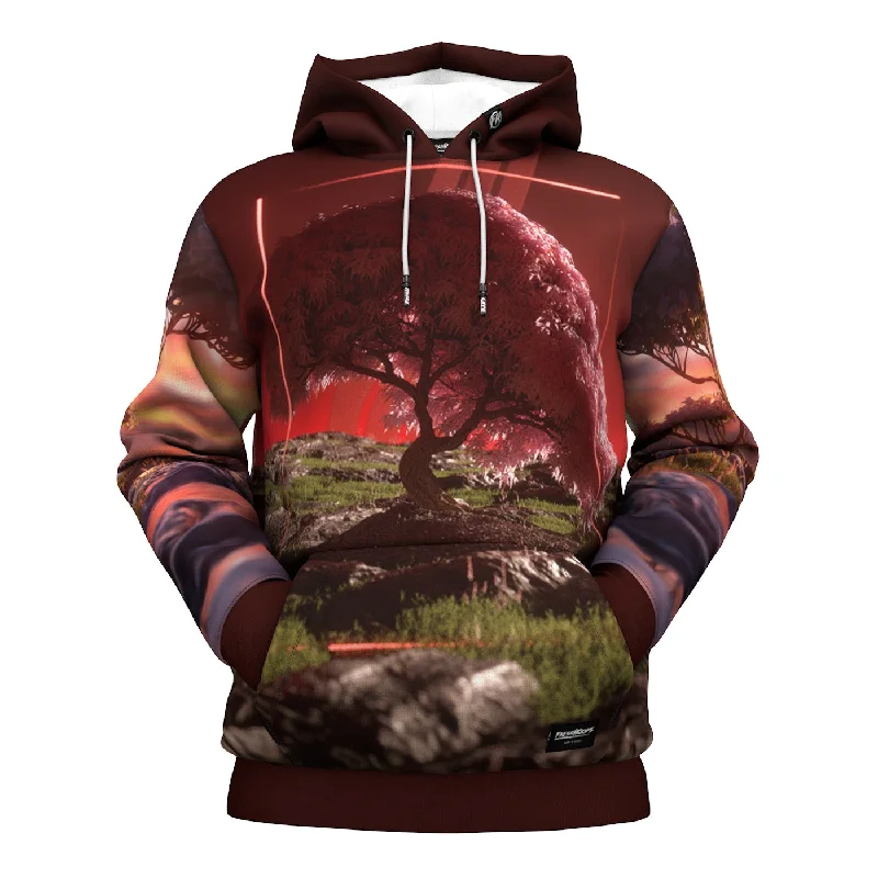 Women's Hooded Sweatshirts with Flannel LiningDawn Tree Hoodie