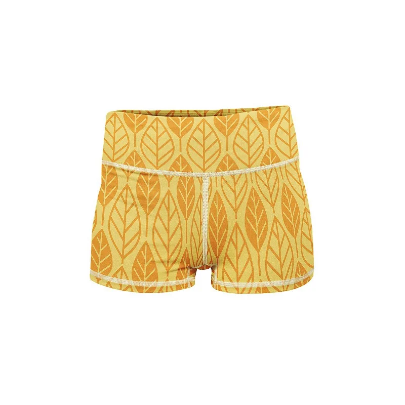 Women's Outdoor ShortsGolden Leaf Yoga Shorts