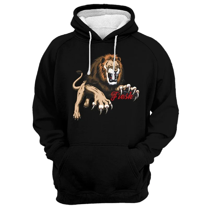 Women's Hooded Sweatshirts with Breathable FabricLion Claws Hoodie