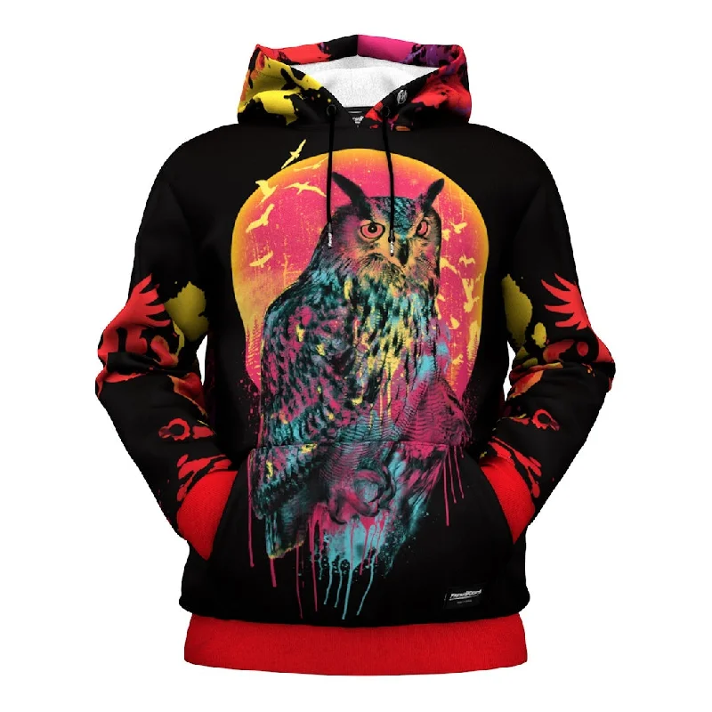 Women's Hooded Sweatshirts with Patch PocketsFull Moon Hoodie