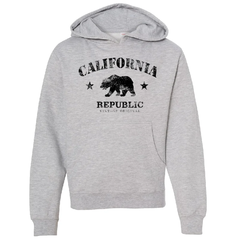 Women's Hooded PulloversCalifornia Republic Vintage Original Premium Youth Sweatshirt Hoodie