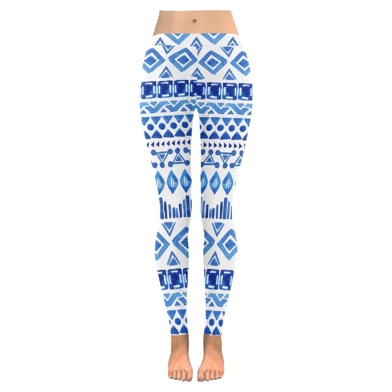 Graphic aztec pattern print Low Rise Ladies yoga running Leggings for women