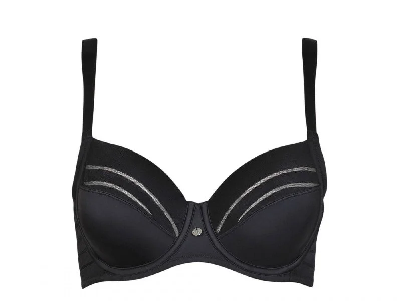 plus-size underwire bra with wide underbandALEGRA Beugel BH 020147 02 zwart