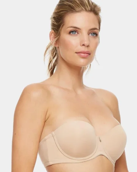 seamless bra with lace detailingMontelle Strapless Bra