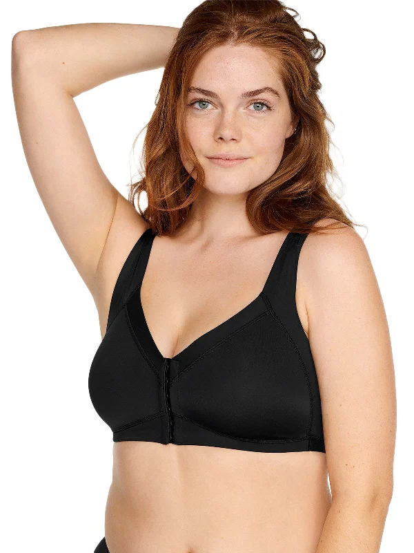 plus-size underwire balconette braNaturana Wirefree Front Closing Bra