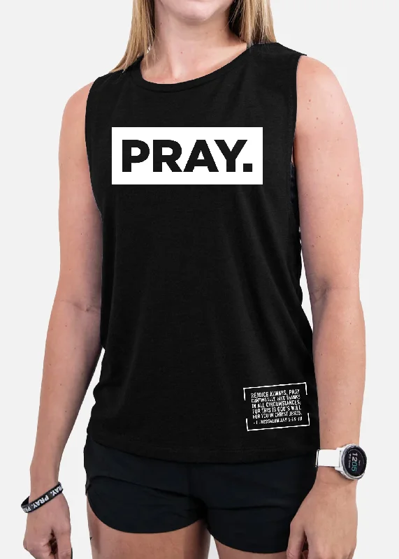 Women's V-Neck BlousePRAY. Muscle Tank