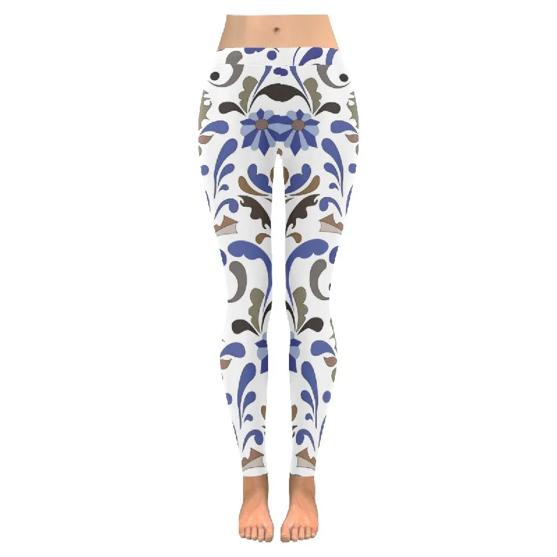 Zenzzle colorfulVintage floral  print Low Rise yoga Leggings for women