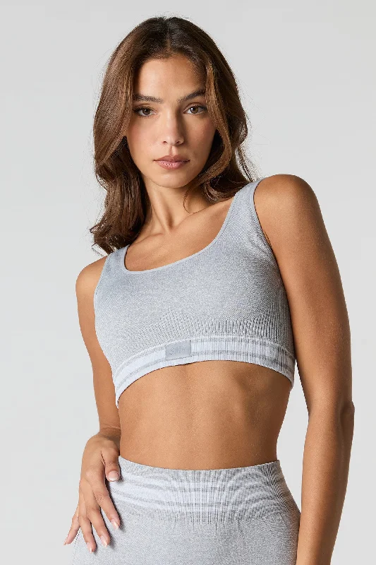 Women's Blouse with Keyhole CollarSommer Ray Ribbed Active Bra