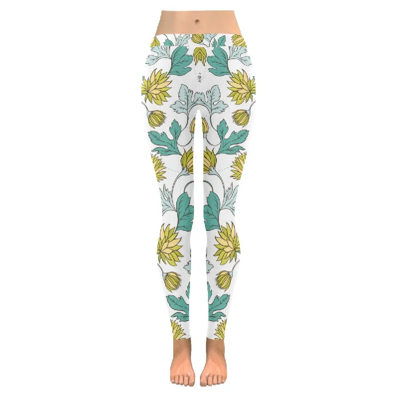 Zenzzle flowers and butterflies ladies Low Rise yoga Leggings for women