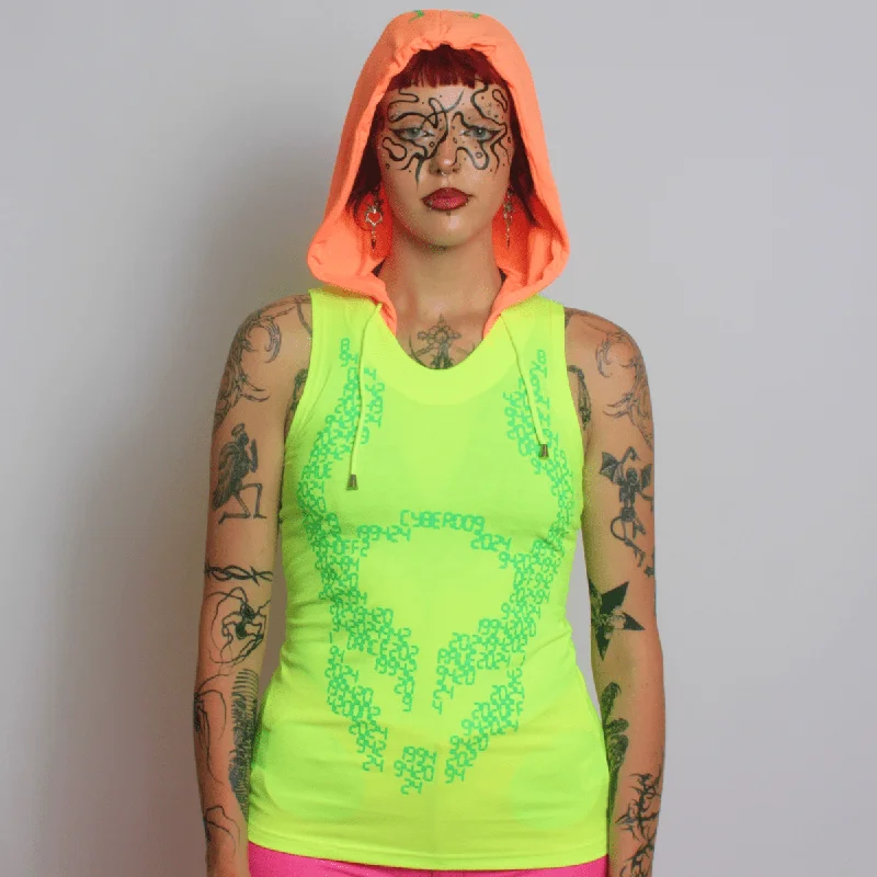 Women's Blouse for HolidayRAVE ON TECH VEST MUTLI NEON WOMENS