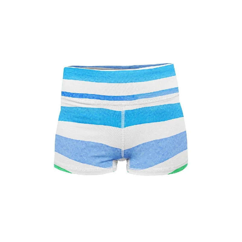 Women's Semi-Formal ShortsRainbow Stripes Yoga Shorts