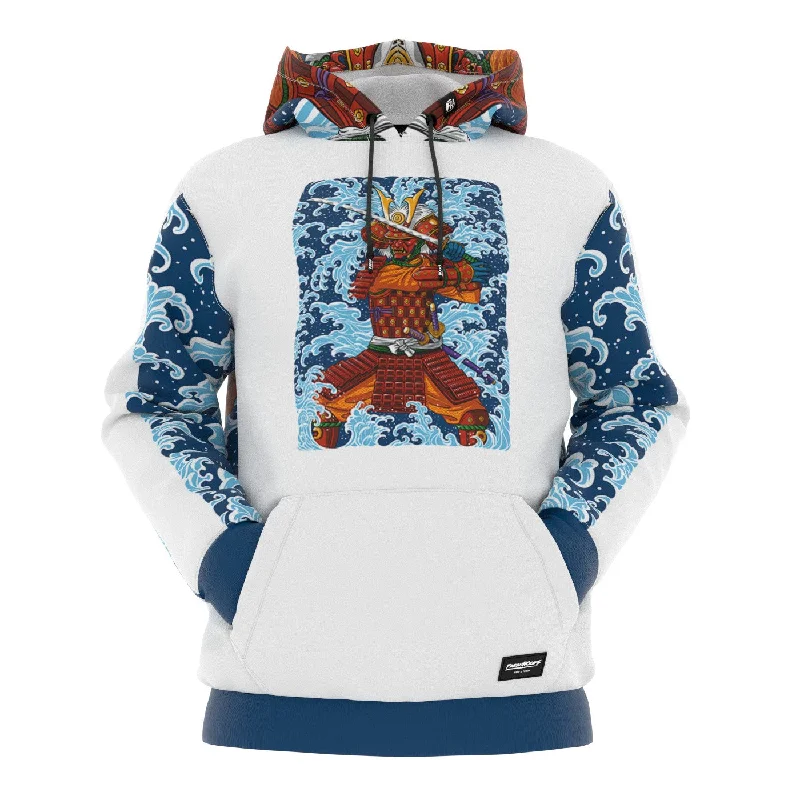 Women's Hooded Sweatshirts with Paisley LiningSamurai Wave Hoodie