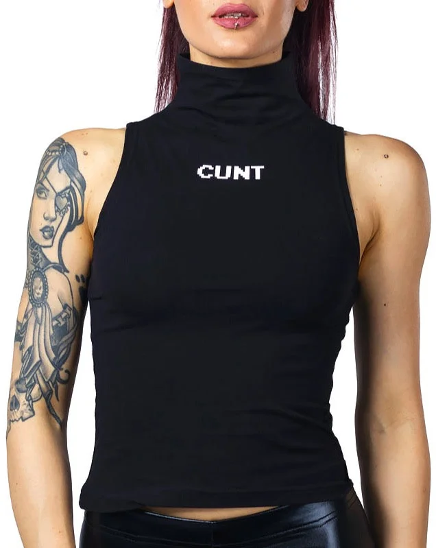 Women's Blouse with Boat CollarWOMENS HIGH NECK CUNT TOP