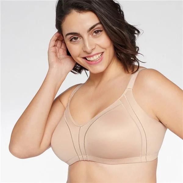 full-coverage bra for large bustsNaturana Minimizer with Side Smoother