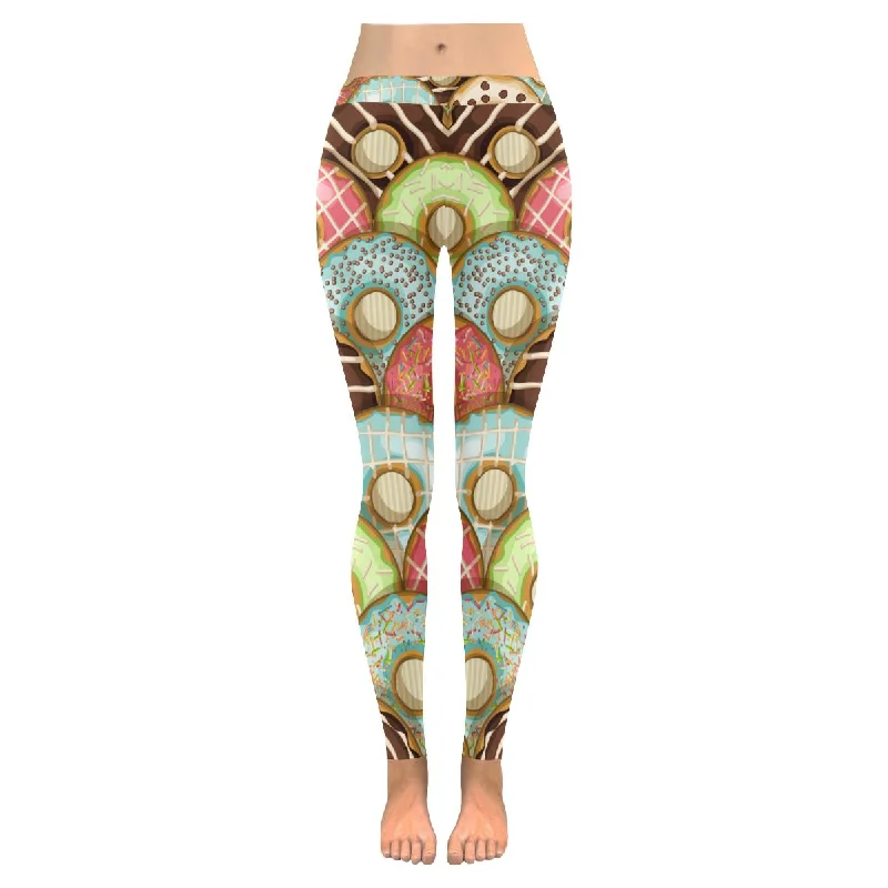 Zenzzle Donuts print Women yoga running Leggings