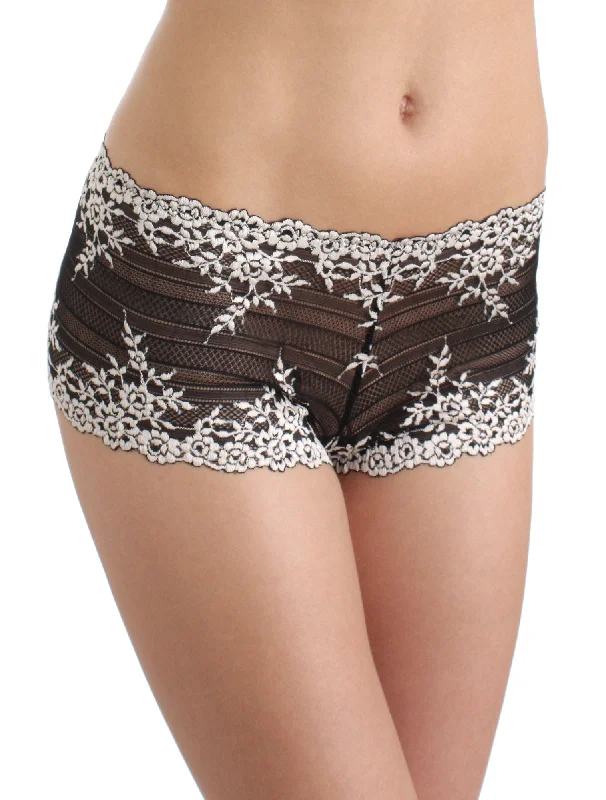 women's underwear with built-in shapewearWacoal Embrace Lace Boy Short #67491