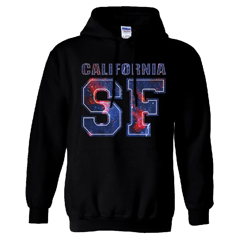 Women's Hooded Sweatshirts with Kangaroo PocketsCalifornia SF Nebula Sweatshirt Hoodie